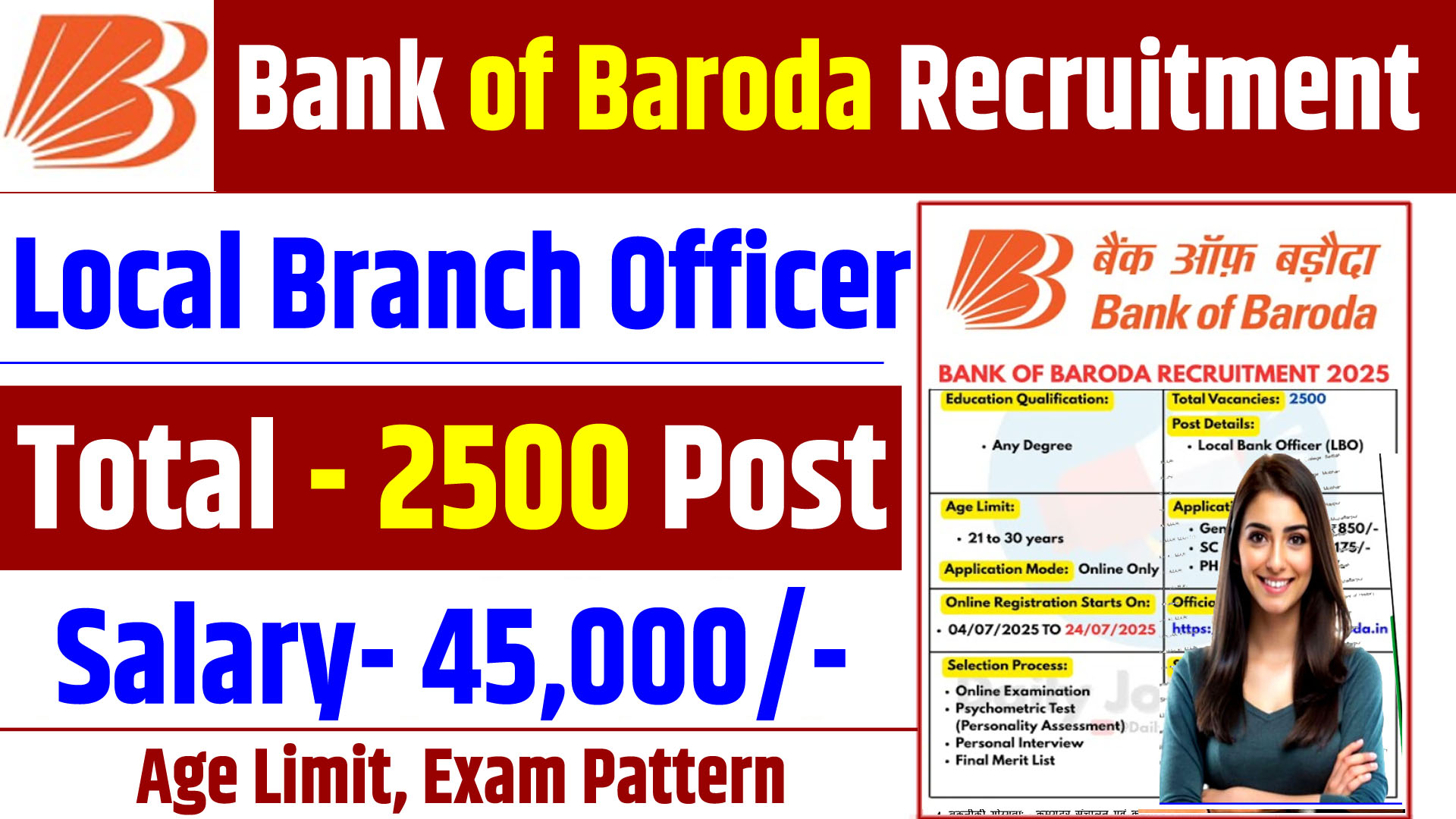 Bank Of Baroda LBO Recruitment 2025